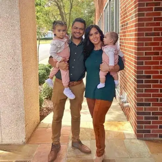 Juan Felipe and Juliana Aristizabal with their two children