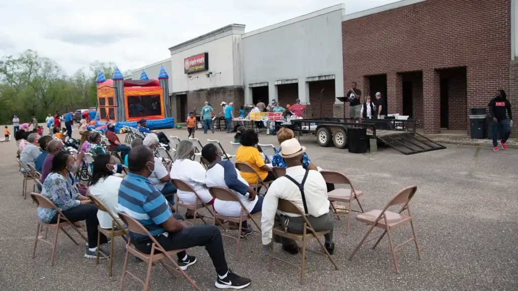 Pastor speaking to a congregation