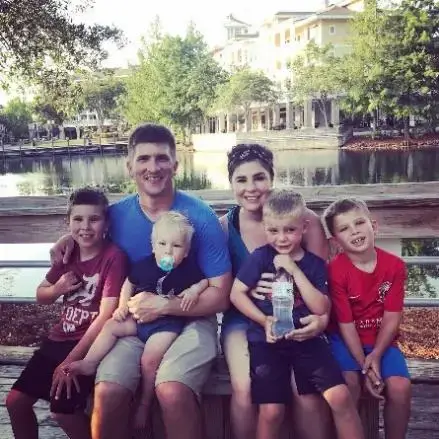 Harvey and Jenae Edwards with their four children
