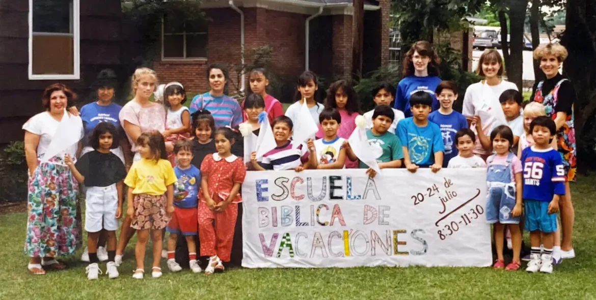 The Hispanic congregation of Dawson Memorial Baptist Church's VBS in 1992